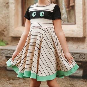 Only Little Once Mummy Twirl Dress Happy Halloween! 👻🎃